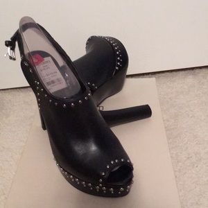 BCBG Generation Black Studded Heels